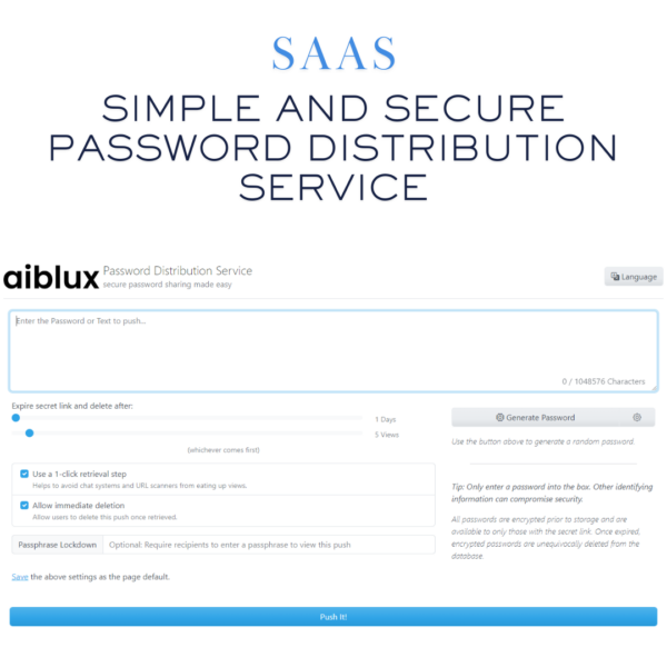 Simple and Secure Password Distribution Service