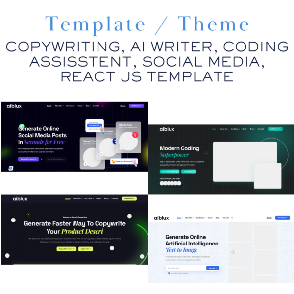 AI Writer & Copywriting Template